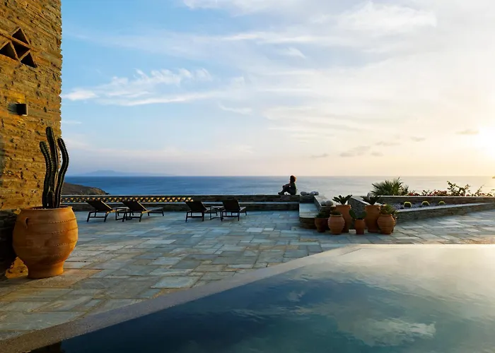 Gaia, Beachfront, Plunge Pool & Sunset By Explore Andros *