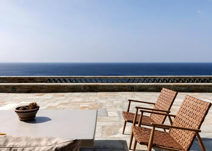 Gaia, Beachfront, Plunge Pool & Sunset By Explore Andros Aprovaton