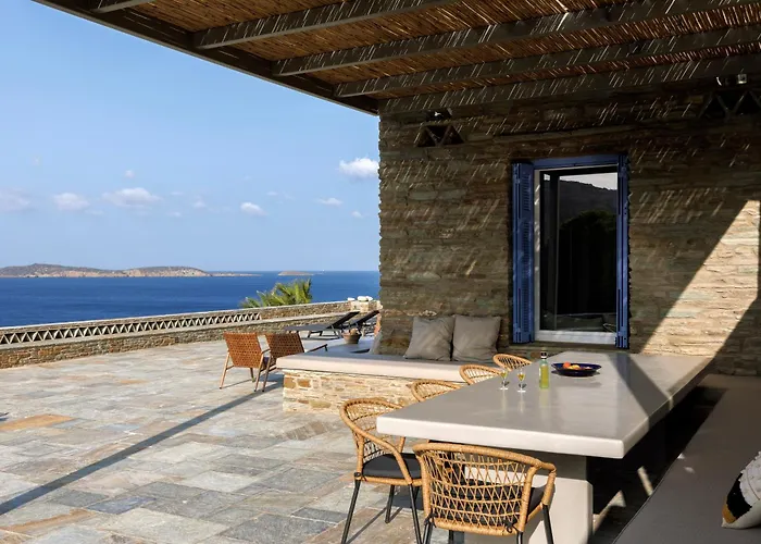 Gaia, Beachfront, Plunge Pool & Sunset By Explore Andros *