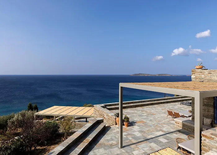 펜션 Gaia, Beachfront, Plunge Pool & Sunset By Explore Andros