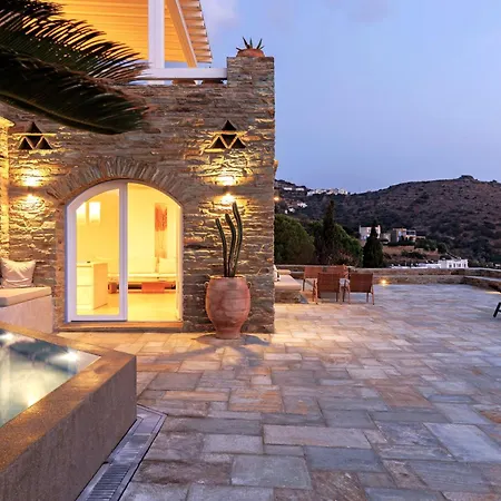 Gaia, Beachfront, Plunge Pool & Sunset By Explore Andros Σπίτι διακοπών *