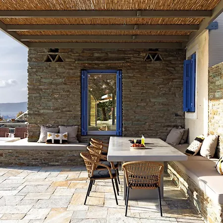 Gaia, Beachfront, Plunge Pool & Sunset By Explore Andros Hébergement de vacances *