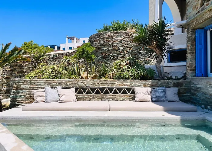 Gaia, Beachfront, Plunge Pool & Sunset By Explore Andros *